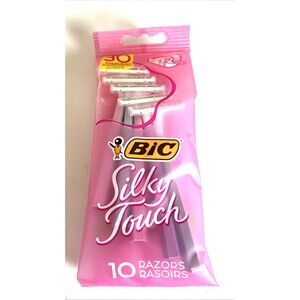 Bic Silky Touch Women's Disposable Razors 2 Blades 10 Razors New Sealed